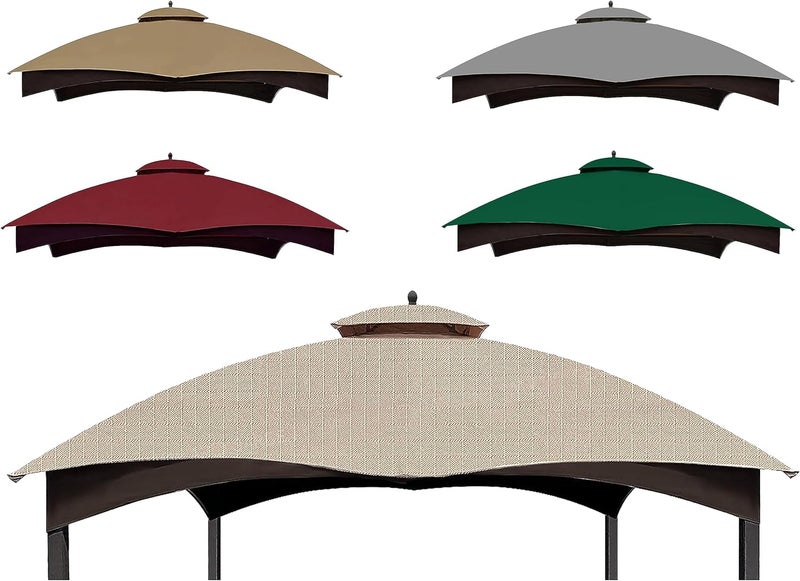 SCOCANOPY Light Beige Ripstop Replacement Top for Lowe's Allen Roth 10X12 Gazebo Model #GF-12S004B-1/ GF-12S004BTO - Image 1